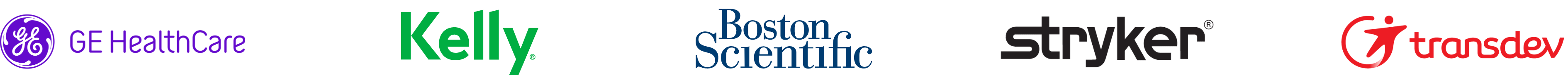 GE Healthcare, Kelly Services, Boston Scientific, Stryker, Transdev Australiasia